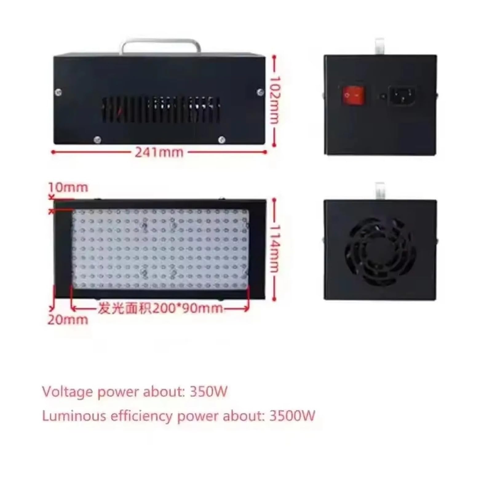 Lampa utwardzająca UV LED 395-415nm Bezcieniowy klej Tusz Zielony olej Żywica Klej Naprawa Specjalna lampa do suszenia Powszechnie używane(395nm)