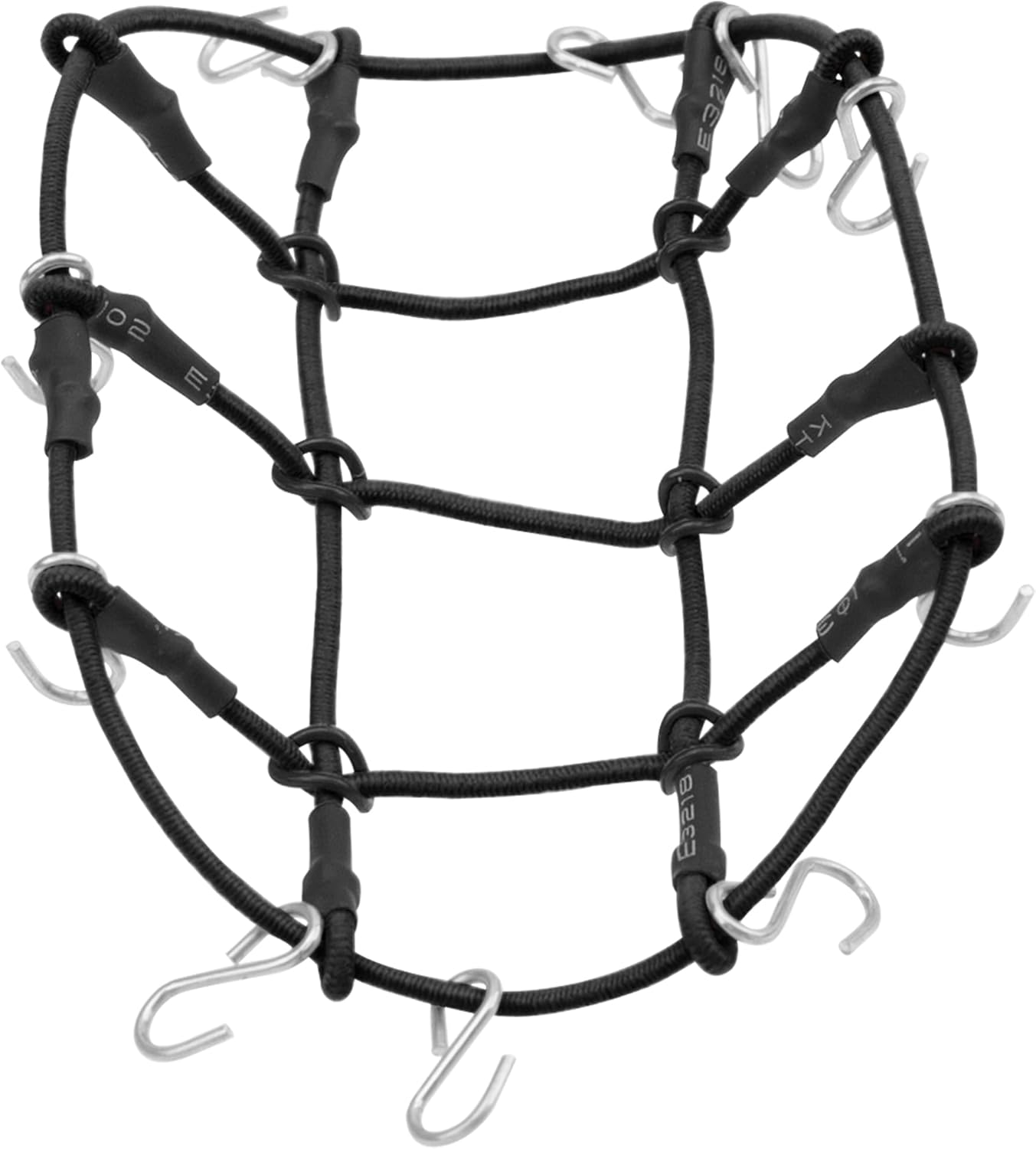ShareGoo 1/24 RC Toys Decoration Mini Luggage Net w/Hooks Compatible with Axial SCX24 C10 JLU Gladiator Bronco Traxxas TRX4M 1/18 1/24 RC Crawler Accessories (Black)