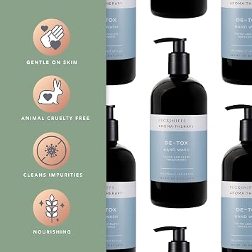 Pecksniff's Aroma:Therapy De-Tox 500 ml/16.9 fl oz Hand Wash | Aroma:Therapy De-Tox liquid hand soap with refined fragrance for everyday cleansing, 500 ml/16.9 fl oz