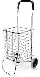 Carrinho Dobravel Aluminio Feira Compras Portatil Transporte