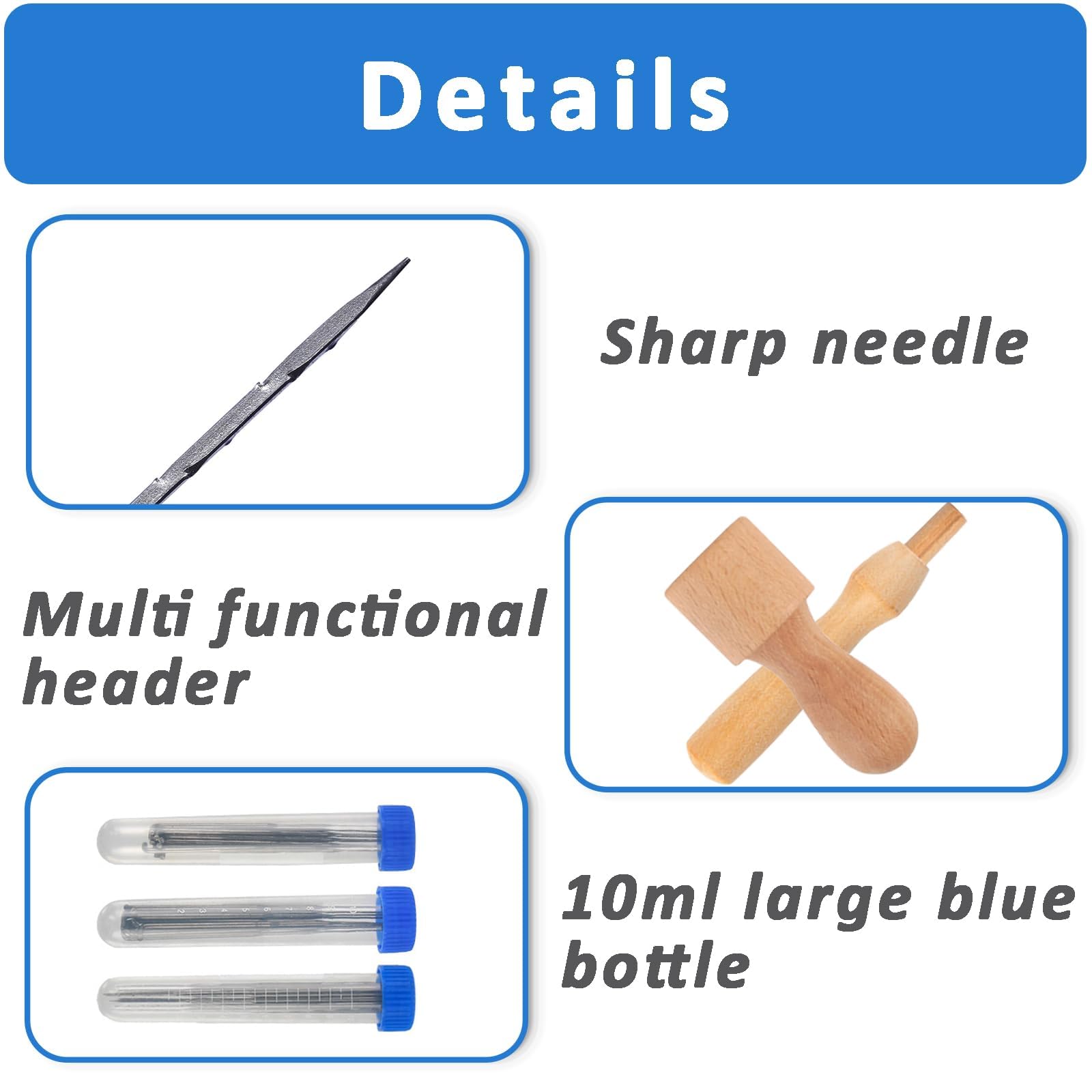 YSBCNK Complete Needle Felting Kit with 30Pcs Professional Felting Needles (3 Sizes) All-in-One Starter Tool Set for Adults & Kids Crafting DIY Wool Art Projects - Image 3
