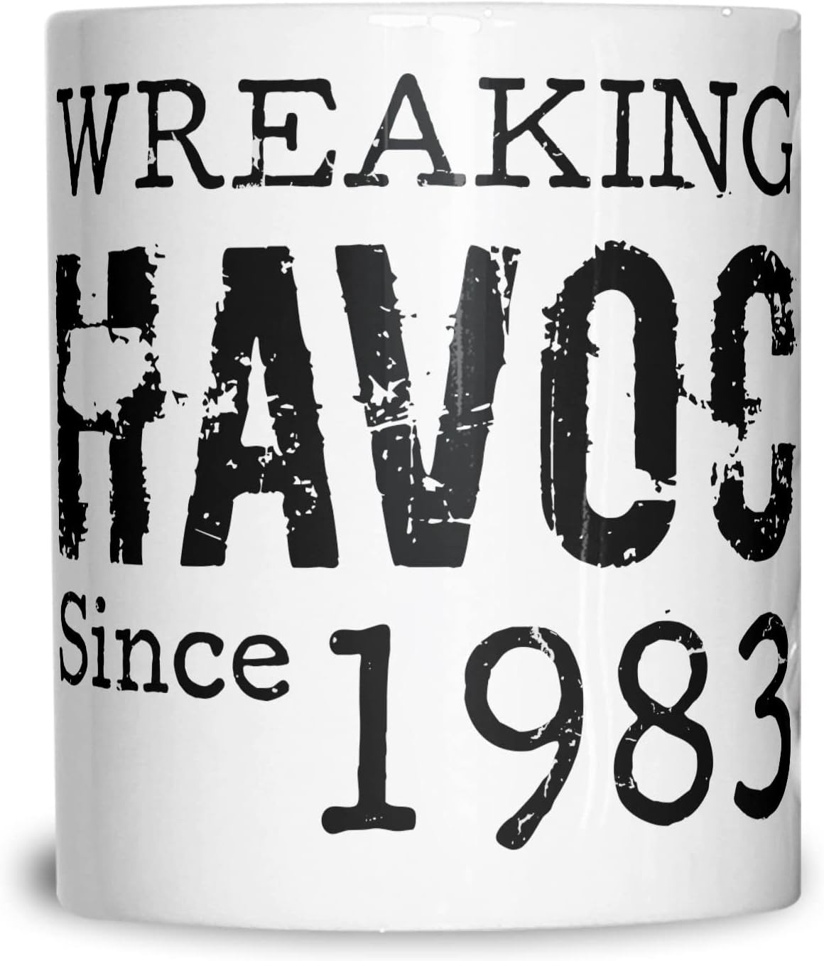 Tim And Ted 40th Birthday 11OZ White Mug Wreaking Havoc Since 1983