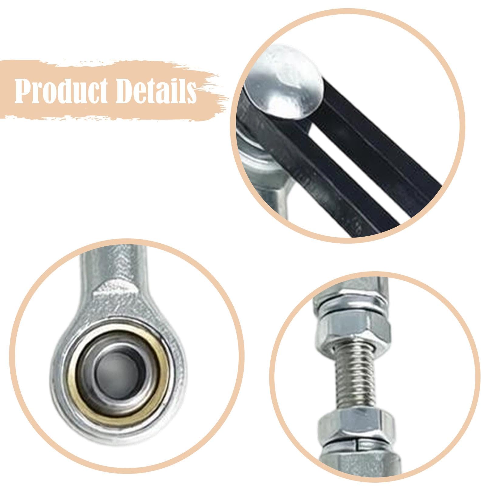 Harilla Bras de culbuteur télescopique pour moteur, accessoires de bricolage pour actionneur de mouvement linéaire, installation facile, 9.5 Cm