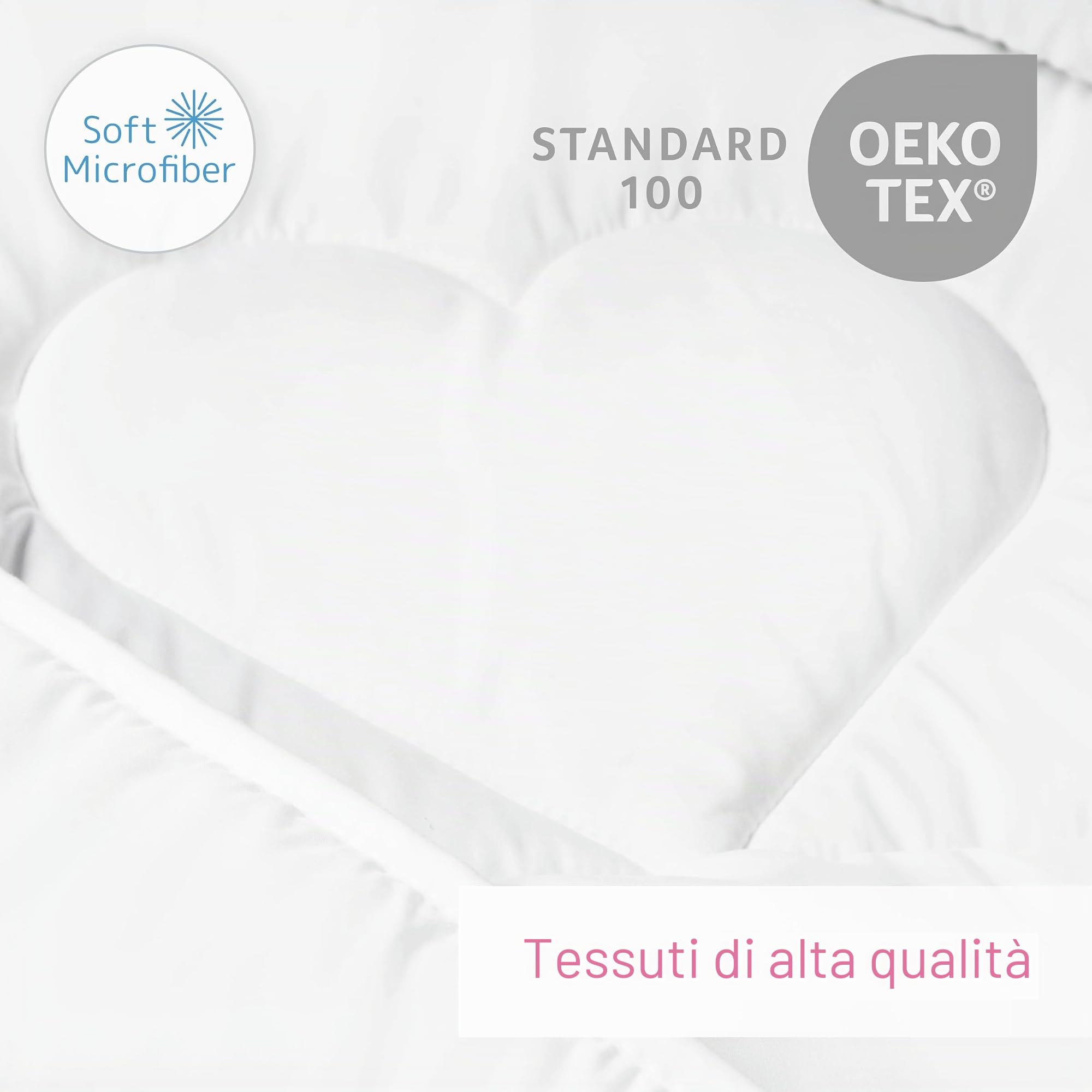 Baby Comfort Anti Allergia Bambino Piumino e Cuscino Set 120x90 per Culla (12 mesi+)