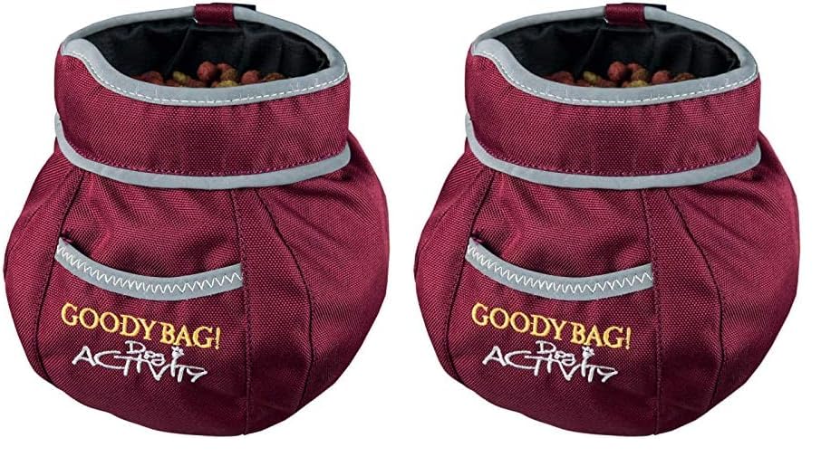 TRIXIE Snack-Tasche - Ringeinsatz für schnellen Zugriff – Verschluss - Befestigungsclip - reflektierende Elemente - mit Kotbeutelspender - Diverse Farben - zufällige Auswahl - ø 11 × 16 cm - 32281