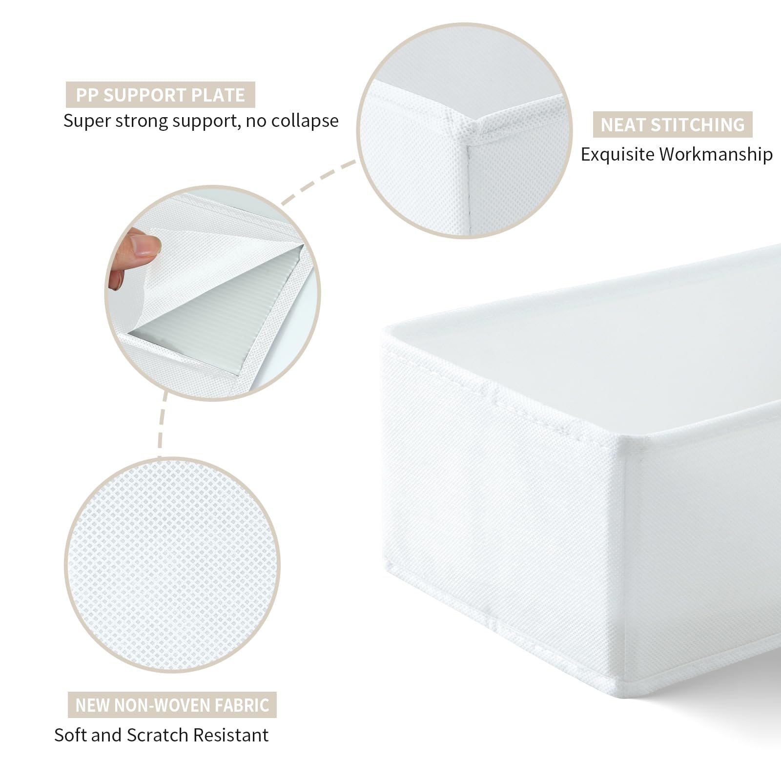 ORLISA Set van 6 lade-organizers, compatibel met PAX kledingkast, 75 x