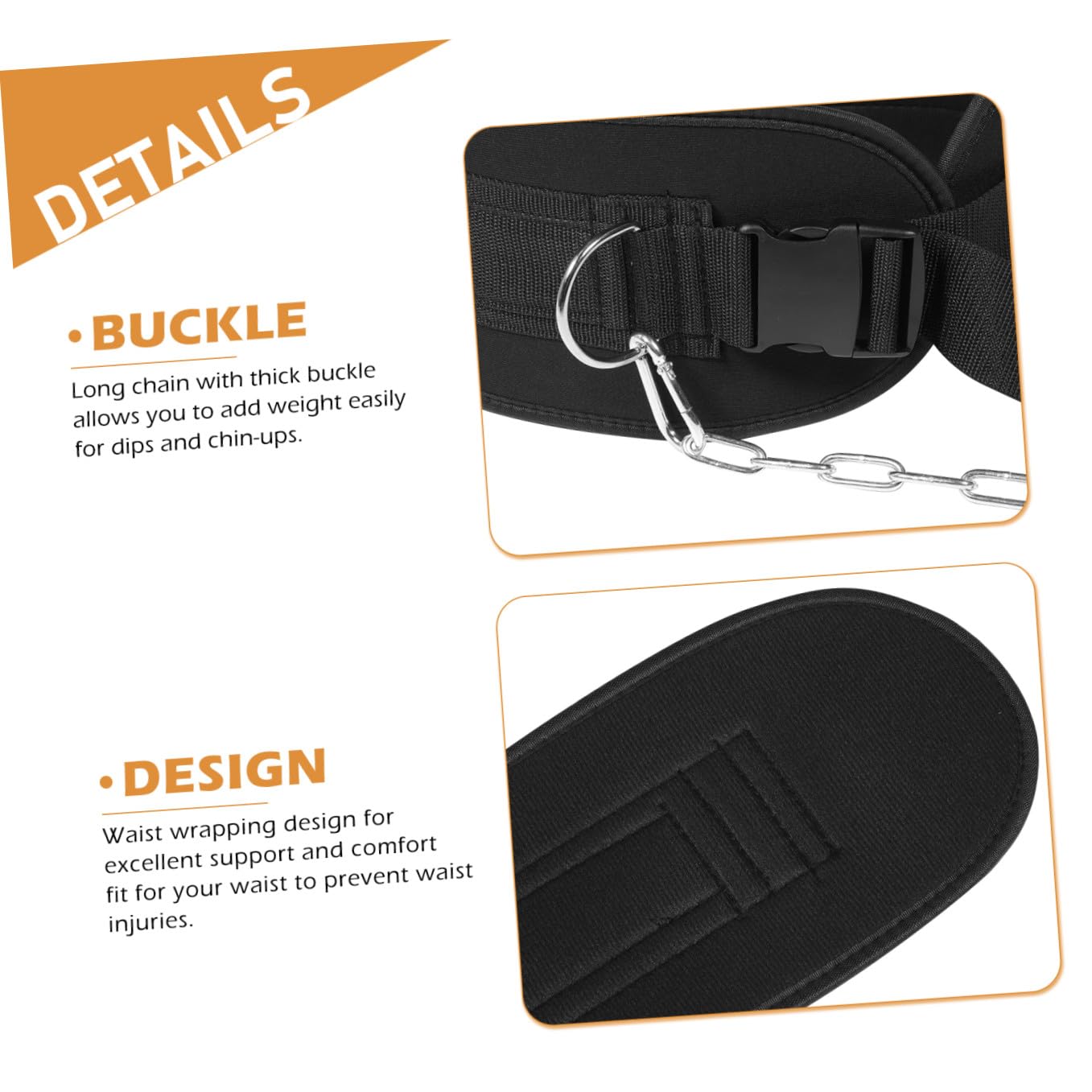 ibasenice Ceinture de Lestage avec Chaîne en Acier Épaisse, Ceinture de Résistance Musculaire Unisexe Renforcée pour Musculation, Entraînement Force, Fitness et Haltérophilie