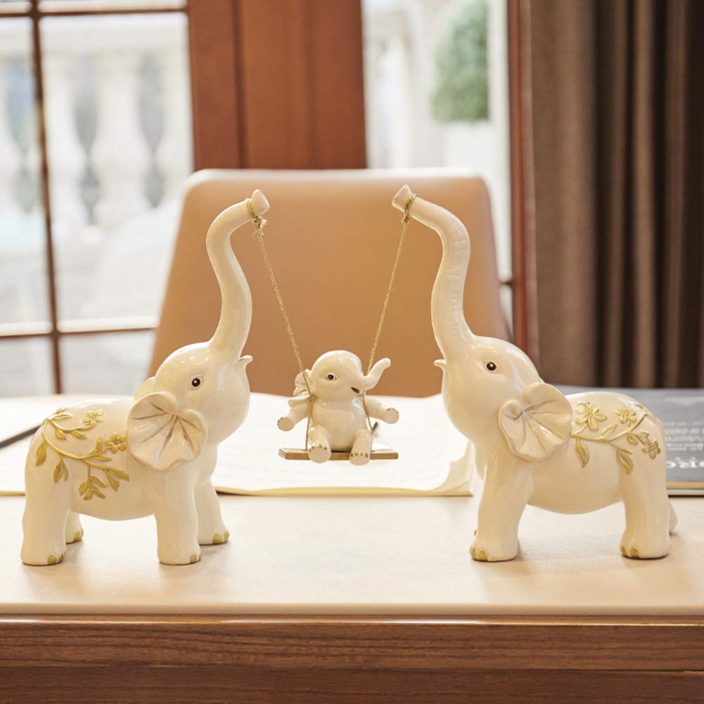Statue d'éléphant vintage cadeau de pendaison de crémaillère