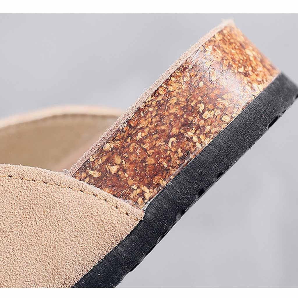 Zapatillas para Hombres Verano Al Aire Libre, Sandalias para Mujeres Y Hombres Zapatillas con Soporte para El Arco con Correa De Hebilla Ajustable Y Plantilla De Corcho (, 40 EU)