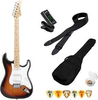 Photogenic 初心者向けギター ストラトキャスター レッド Amazon | エレキギター 初心者セット 6点 PhotoGenic ST180M SBM サン