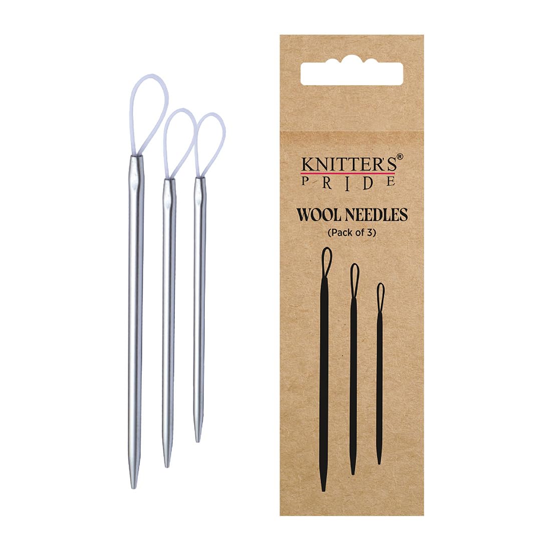 Knitter's Pride Silver Wool Needles, Set of 3