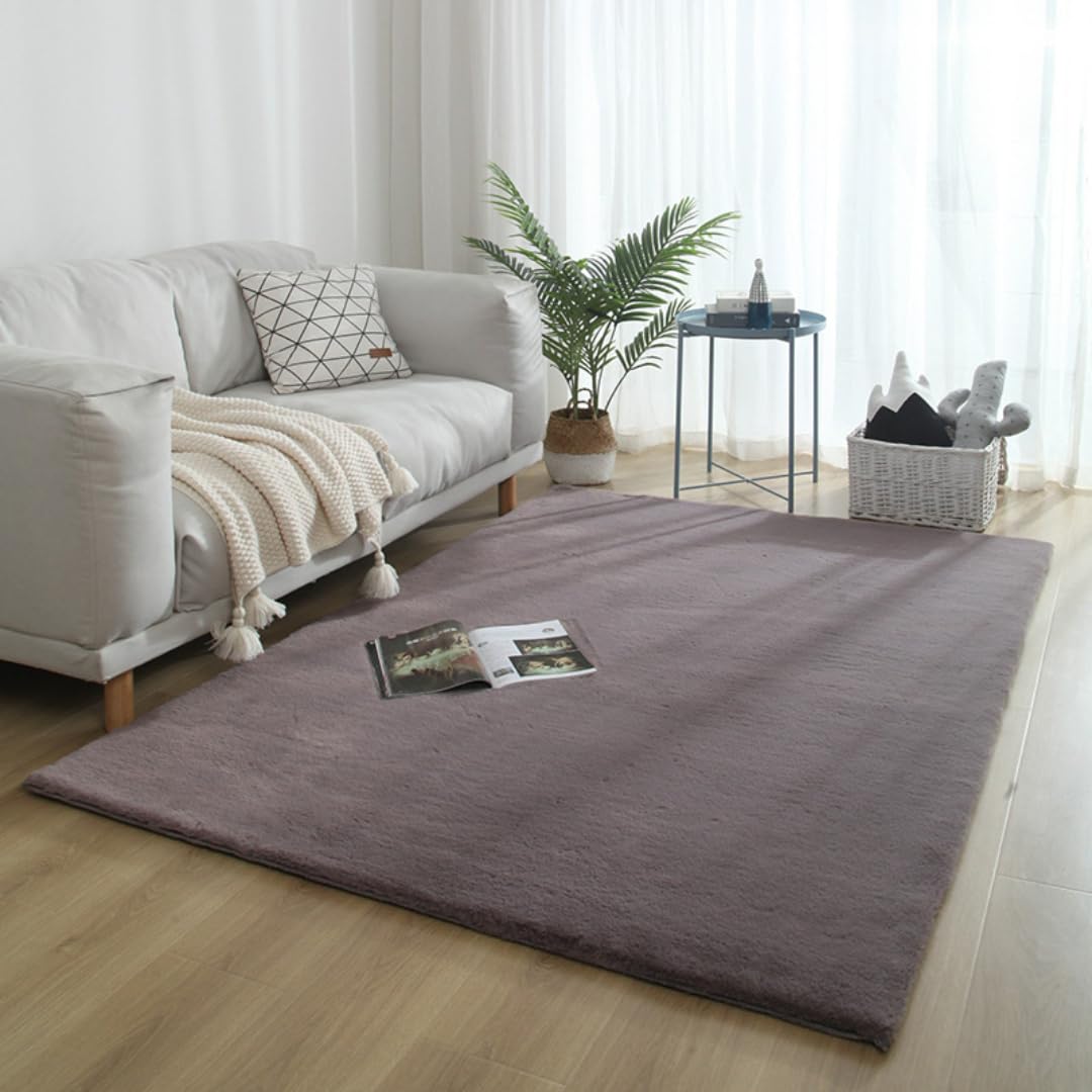Grand tapis moelleux et super doux pour salon chic 80x200 cm