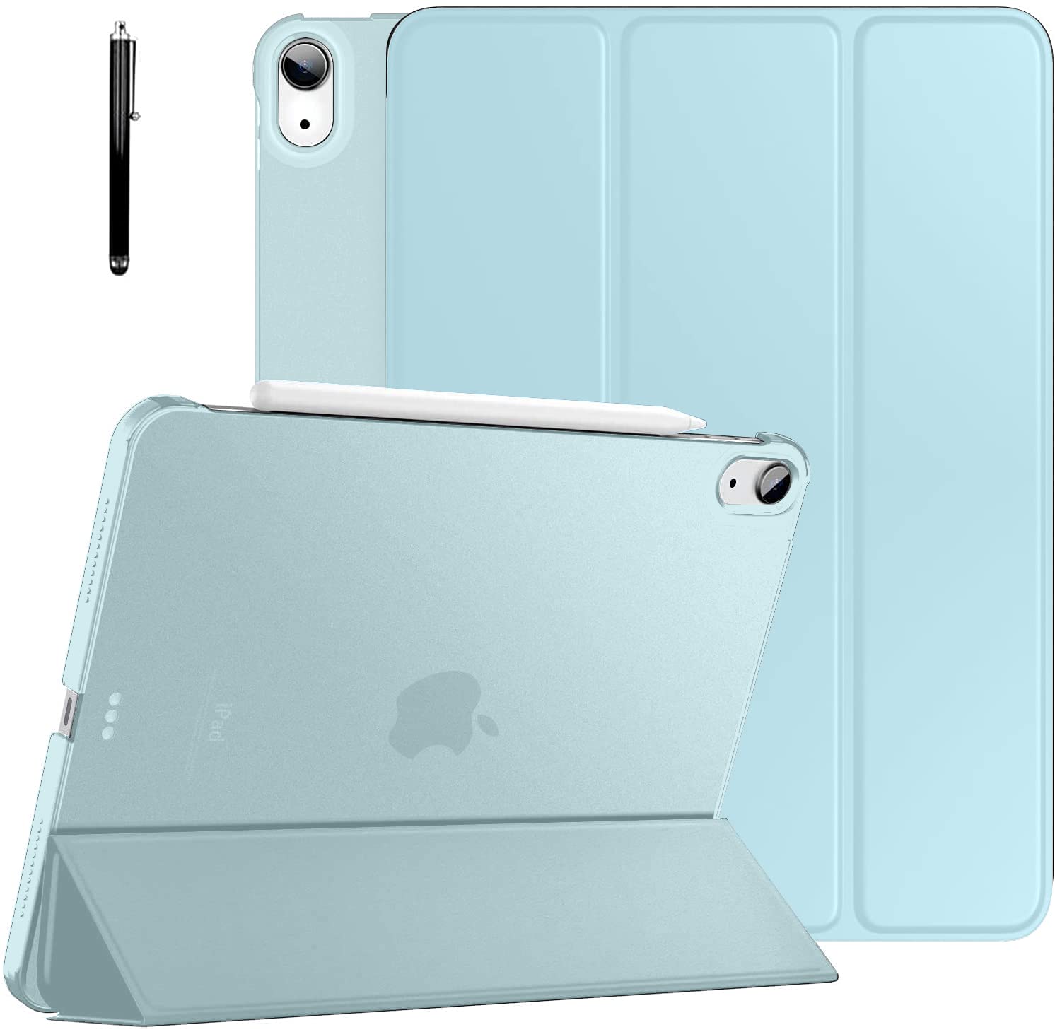 Robustrion Cover for iPad Air 5th Generation Cover / 4th Generation Smart Flip Case with Translucent Back - Light Blue (B0B5WX3NVV) Amazon Price History, Amazon Price Tracker