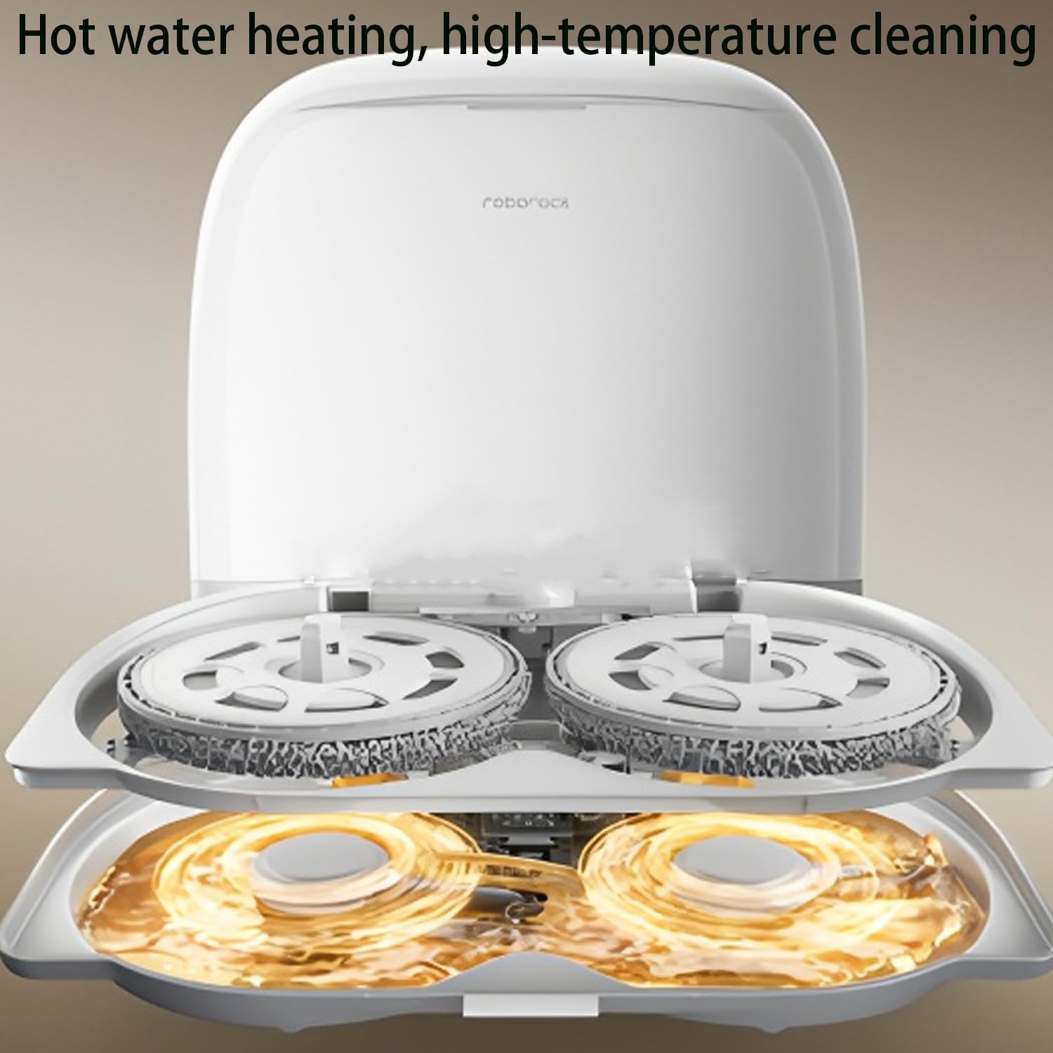 Cleaning Tray Holder Mop Part Compatible with Roborock Qrevo Curv / P20 Pro Spare Accessory Parts, Mop Cleaning Station Tray Mop Washing Plate