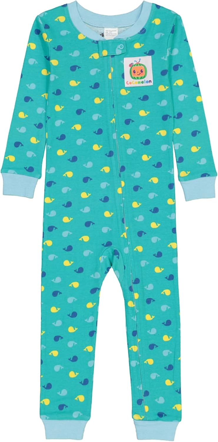 CoComelon Unisex Kids’ Footless Snug-fit Cotton Onesie Pajamas