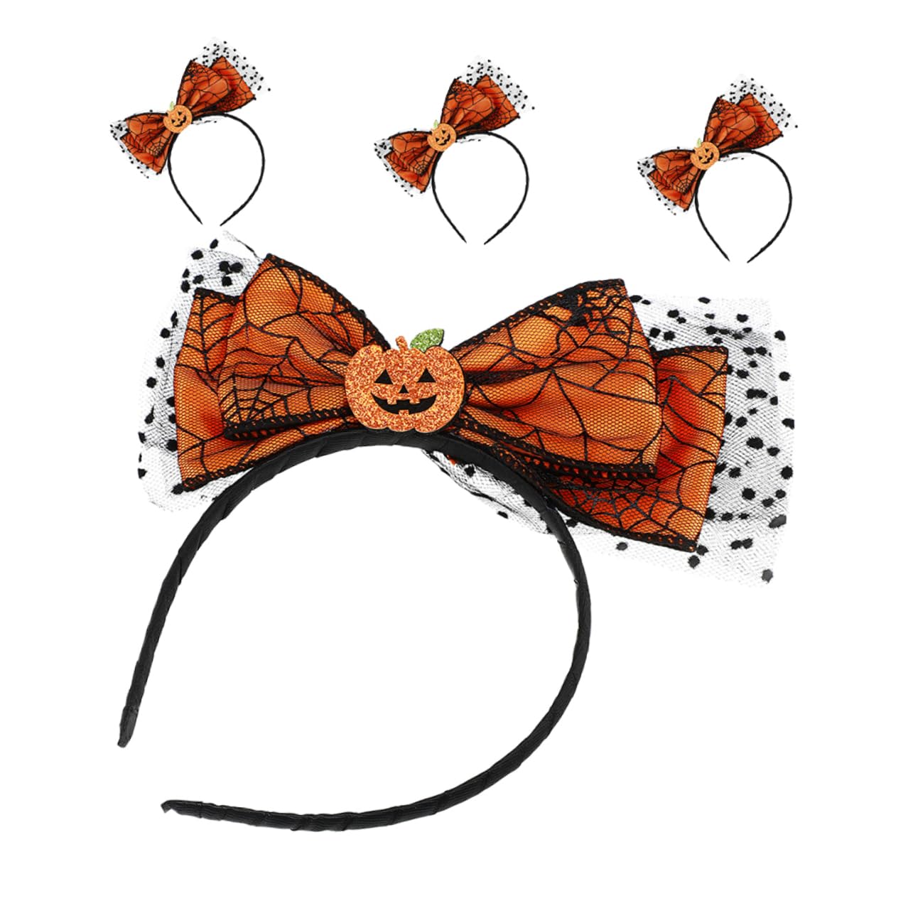 Healeved 16 Piezas Diademas Halloween con Lazo y Accesorio Festivo para Mujer y Niña Aro de Pelo para Fiesta de y Acción de Gracias