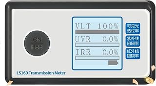 probador de tinte, Medidor de transmisión película solar portátil, tinte ventana prueba 160 con transmitancia luz visible rechazo UV IR(LS160)