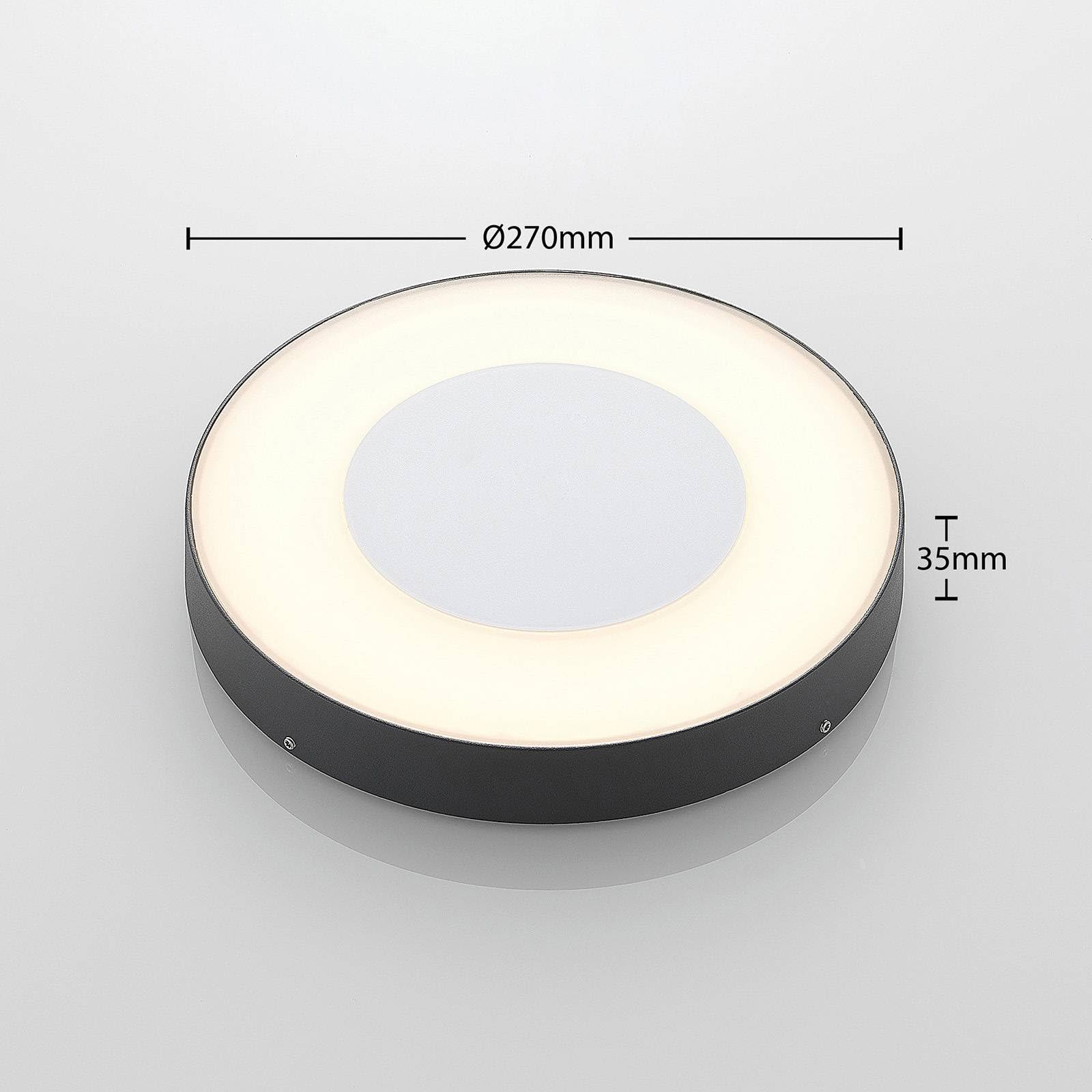 Lucande LED Deckenlampe außen mit Bewegungsmelder IP54 25W Außenleuchte