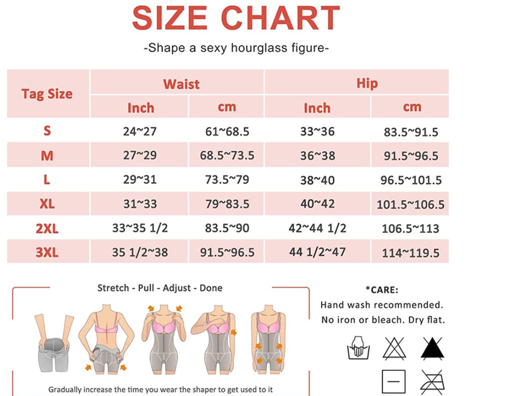 Guaina Modellante Donna Shapewear for Women Tummy Control Tummy Plus Size alla Vita Full Body Shaper-Beige,S