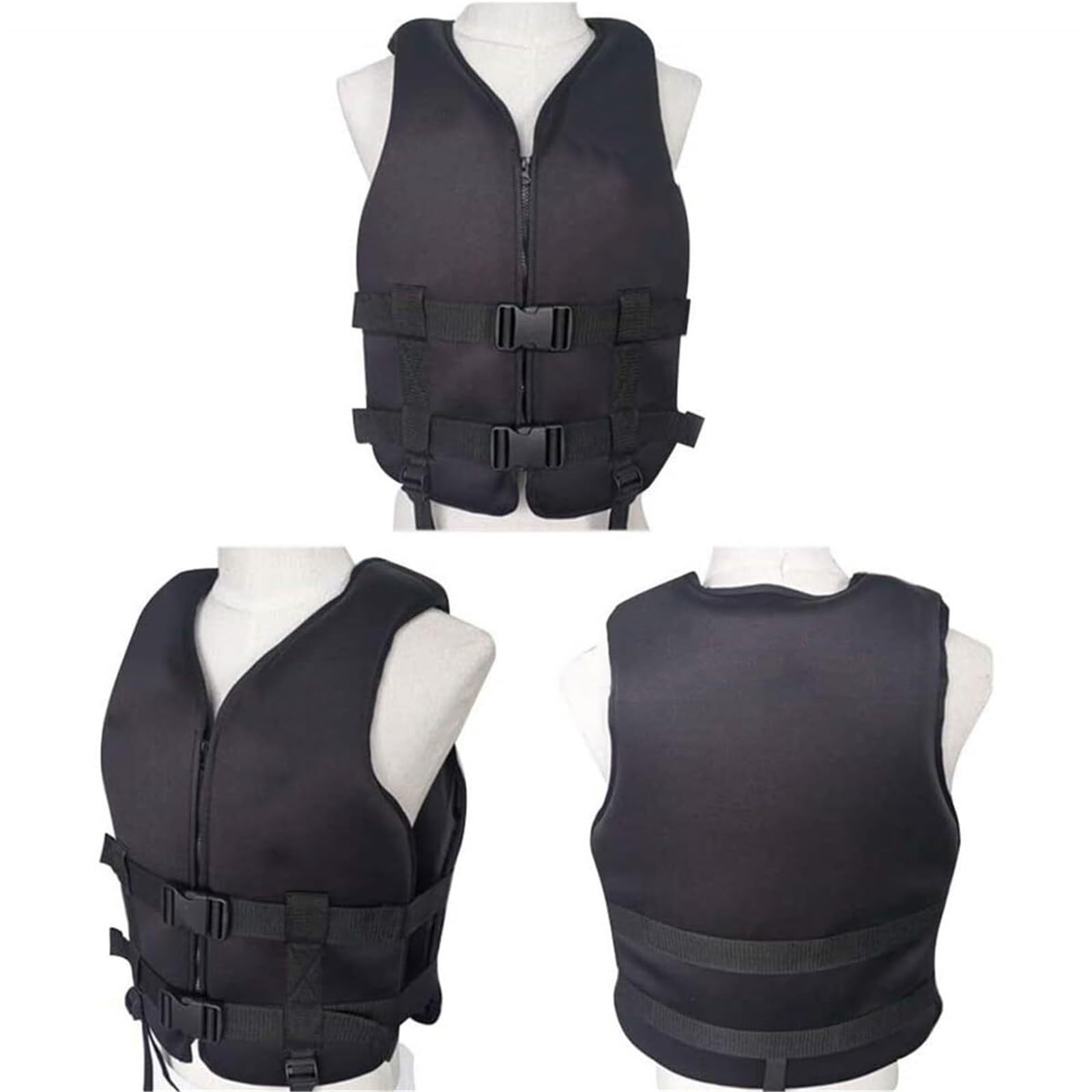 Float Jacket Adult Breathable Neoprene Buoyancy Float Jacket Summer Diving Swimming Water Sports Boating Fishing Kajaking Surfing Canoeing Rafting Outdoor Safety Gear for Men Women