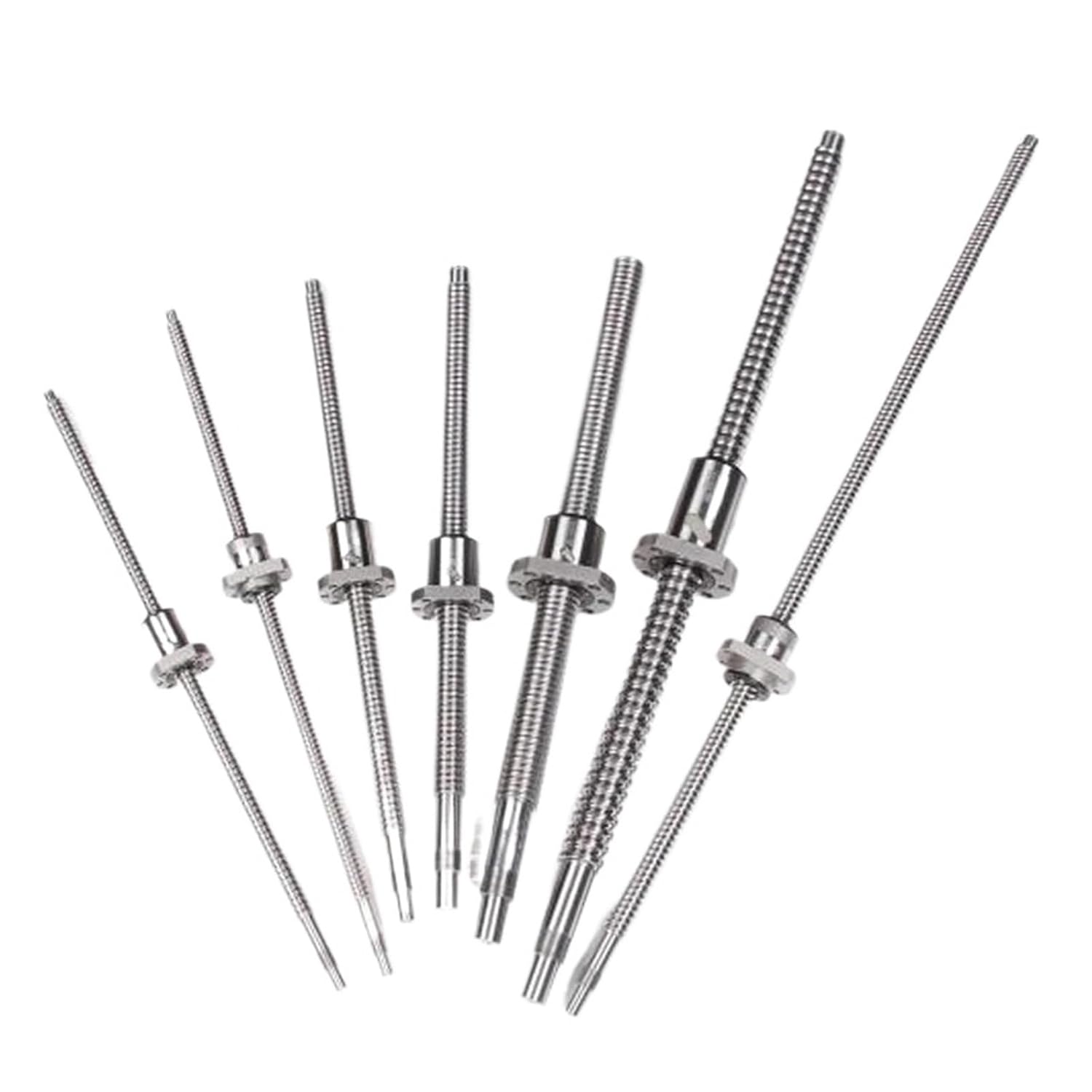 Linear Motion CNC Ball Screw C5 End Machined Ballscrew SFY2020 Processing Roller Ballscrew with Flange Singl Ball Nut for CNC Parts(Only a nut)