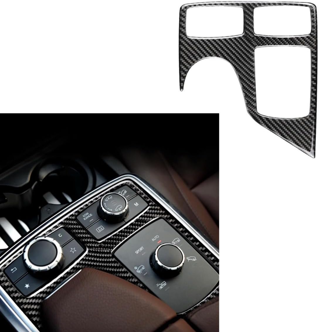 Car Interior Carbon Fiber Compatible with Mercedes-Benz GLE GLS M Class Accessories Car Central Control knob pane Decorate Decals