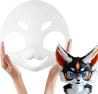 Furry Mask Base Fursuit Head Base for Kemono Kigurumi Anime Furry Animal Suit Cosplay and Costume Parties