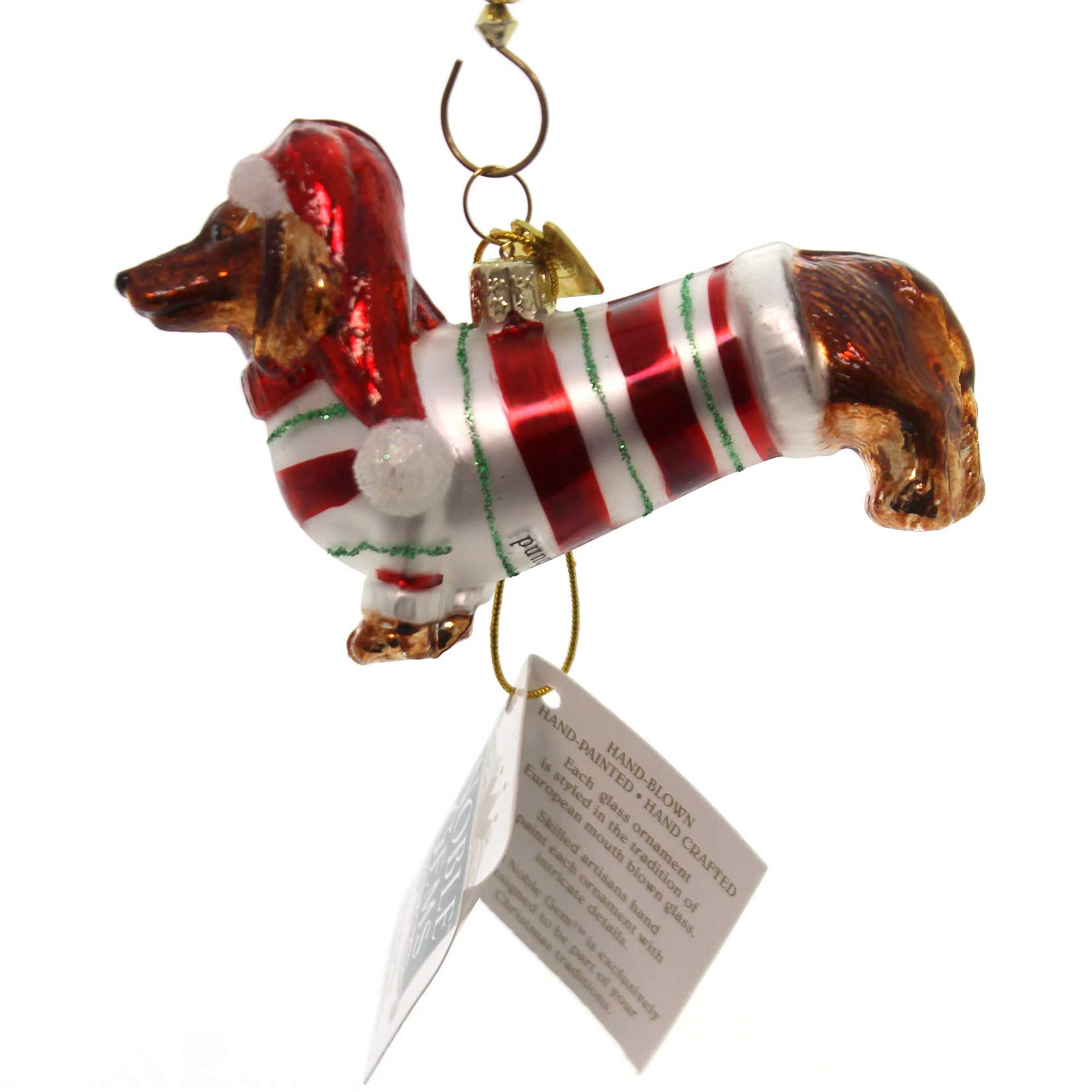 Amazon.com: Kurt Adler 3-1/2-Inch Noble Gems Glass Daschund