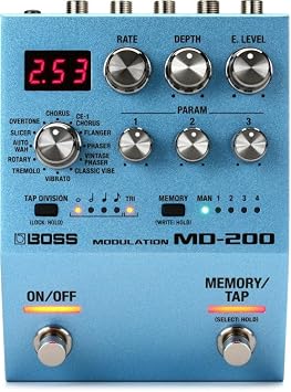BOSS MD-200 Premium Quality Modulation Guitar Pedal, Blue (MD-200)