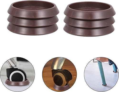 Miniatura 9 de Cabilock Copas giratorias sin ruedas para muebles de piso, tapones para sillas, mesas, sofás, evita arañazos, madera dura y lisa