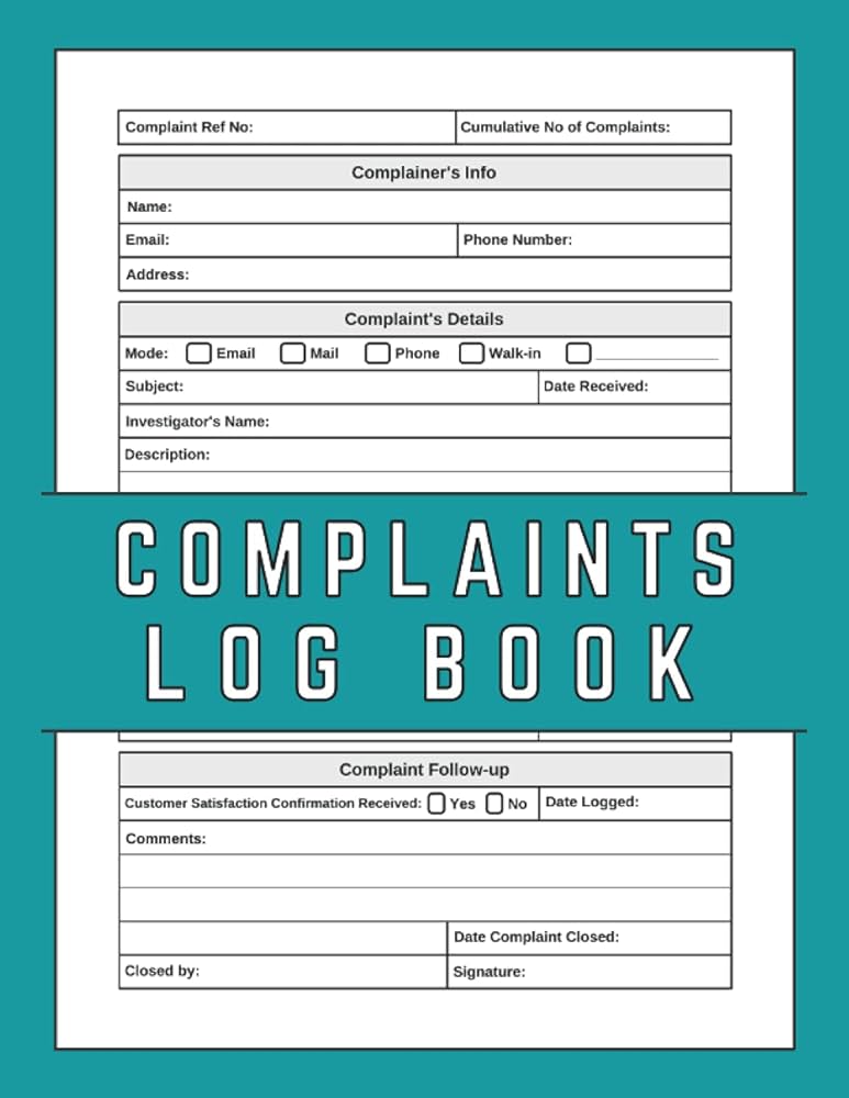 complaints-log-book-customer-complaint-log-book-complainer-s-info-complaint-s-details-and-complaint-follow-up-publication-h-q-customer-complaint-log-book-9798529799451-amazon-com-books