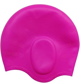 Medifier Silicone Warterproof Swim Cap Hat Earmuffs for Aldult Both Men and Women