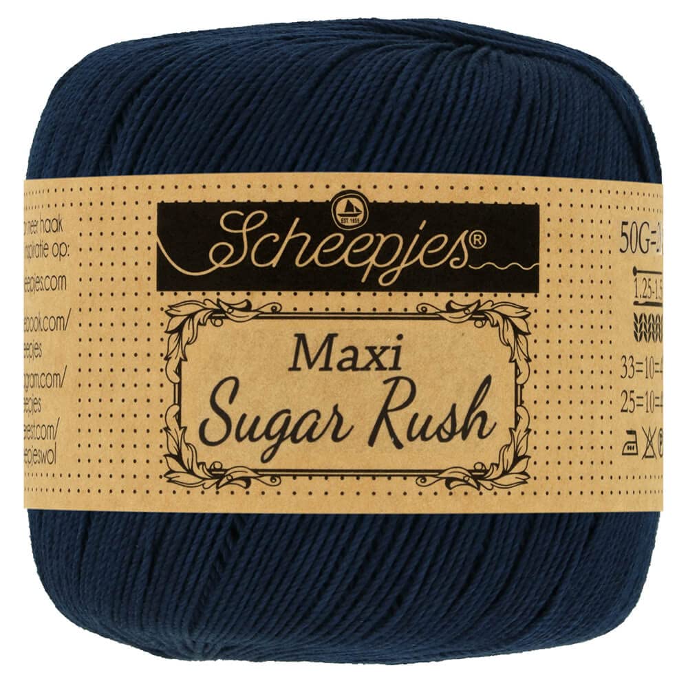 Scheepjes - Scheepjes Maxi Sugar Rush 124 Ultramarine Yarn - 10x50g
