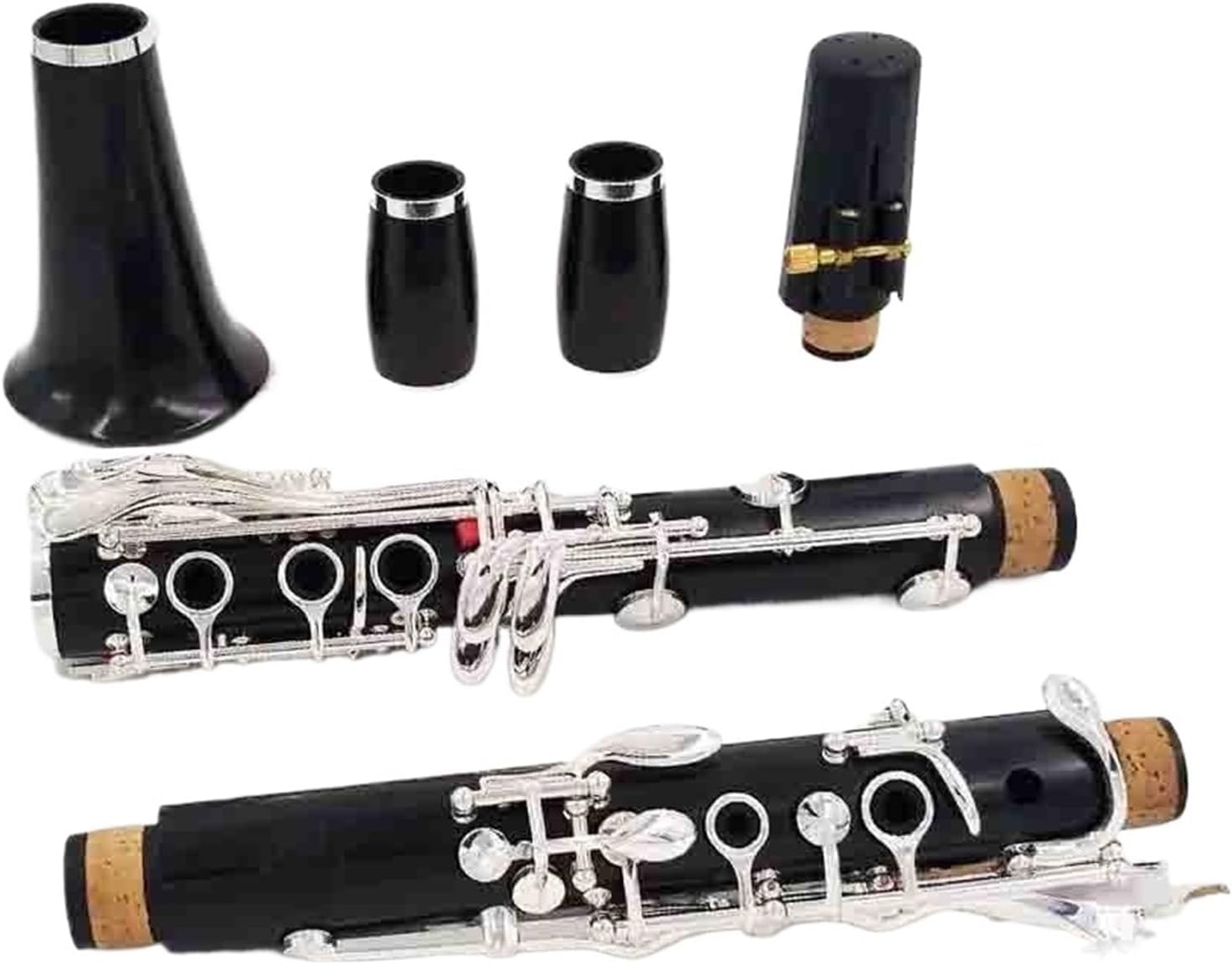 Clarinet Wood Ebony 18 Keys BB Tune Solid Wood Clarinet Instrument