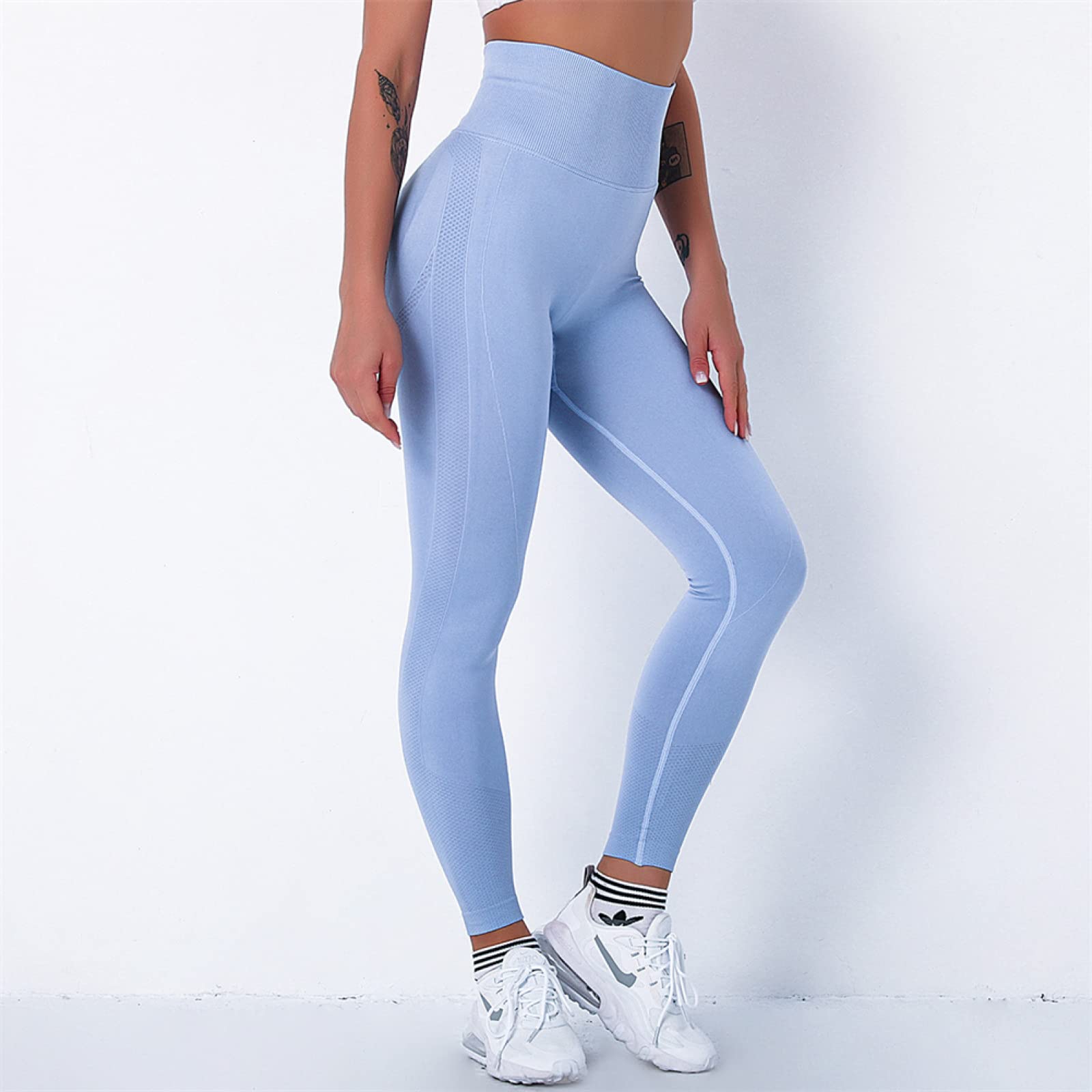 Nahtlose Yogahose Bubble Butt Push Up Sport Leggings Gym Fitness Kompressionsstrumpfhose Workout Laufhose,Farbe1,m