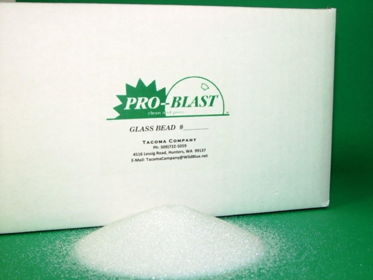 GLASS BEAD #7 - Medium Fine - 25 lbs. - Sand Blast Cabinet BLASTING MEDIA - By Tacoma Company