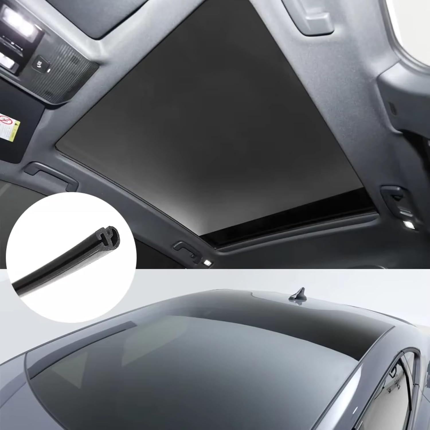 車のサンルーフのシーリング Compatible With For Passat 防水圧力ストリップ サンルーフシールストリップ ト