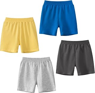 Toddler Little Boys' Pants 2-Pack Athletic Pants Drawstring Elastic Pull on Sweatpants Sport Jogger Trousers