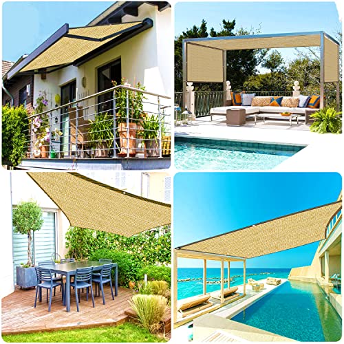 Shade Cloth - For Garden Plants Outdoor 3X10Ft, 95% Wheat Shade Screen Fabric For Patios/Pergola/Pool, Sunshade Privacy Canopy Of Backyard/Balcony/Deck, Heat Resistant Mesh Sun Cover #TOP5