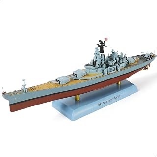 NUOTIE 1/1000 Battleship Model USS New Jersey high-Precision Metal ABS pre-Built Ship Model Collection Display