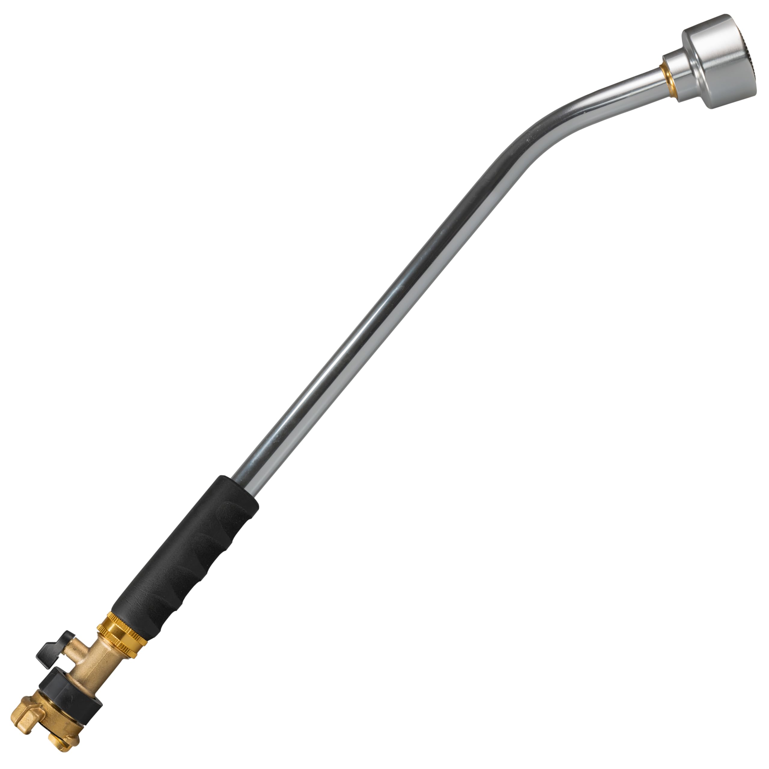 B2c Silver Watering Lance 50Cm 75Cm 90Cm Garden Nursery Aluminium Geka Fitting Hose Pipe Irrigation Flow Rate Regullation Non-Slip Handle Aluminium (75Cm Lance Set)