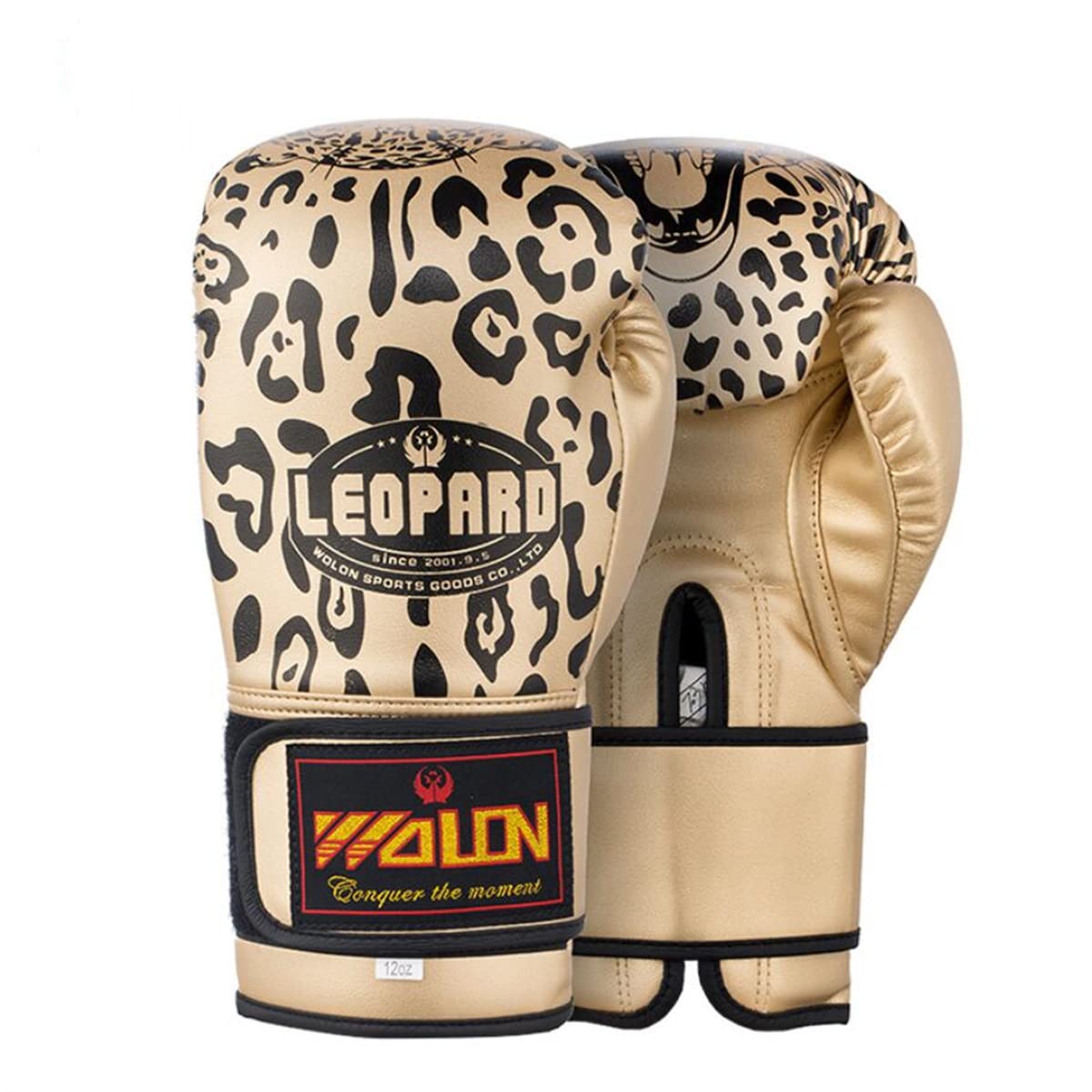 EXCEREY Leopard Printing Boxing Gloves Taekwondo Adult