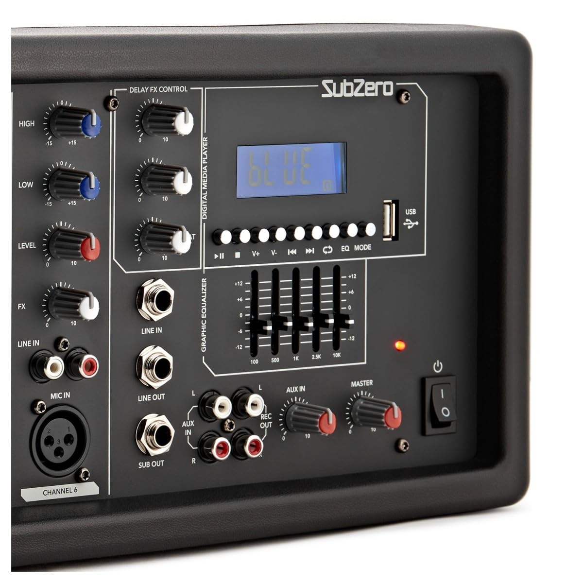 SubZero SZPA-612 250W 12" Sistema PA con Microfoni e Stand