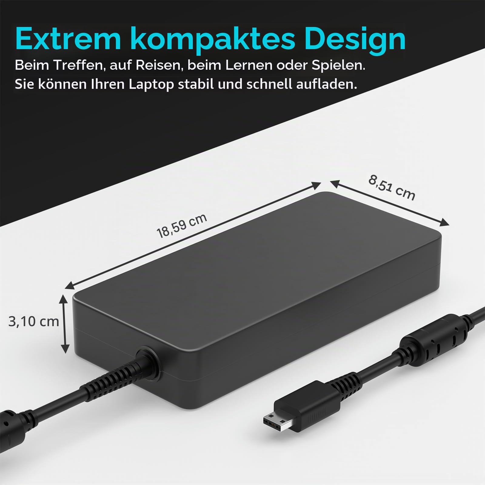 330W USB Netzteil Ladegerät Ladekabel für MSI Raider/Vector Adapter | GE7GE77 GE76 GE67 GE68 MSI Vector GP76 GP66 GP68 GP78 Titan GT77 MS-1545 MS-17K5 MS-17Q1 MS-17S1 A20-330P1A ADP-330GB