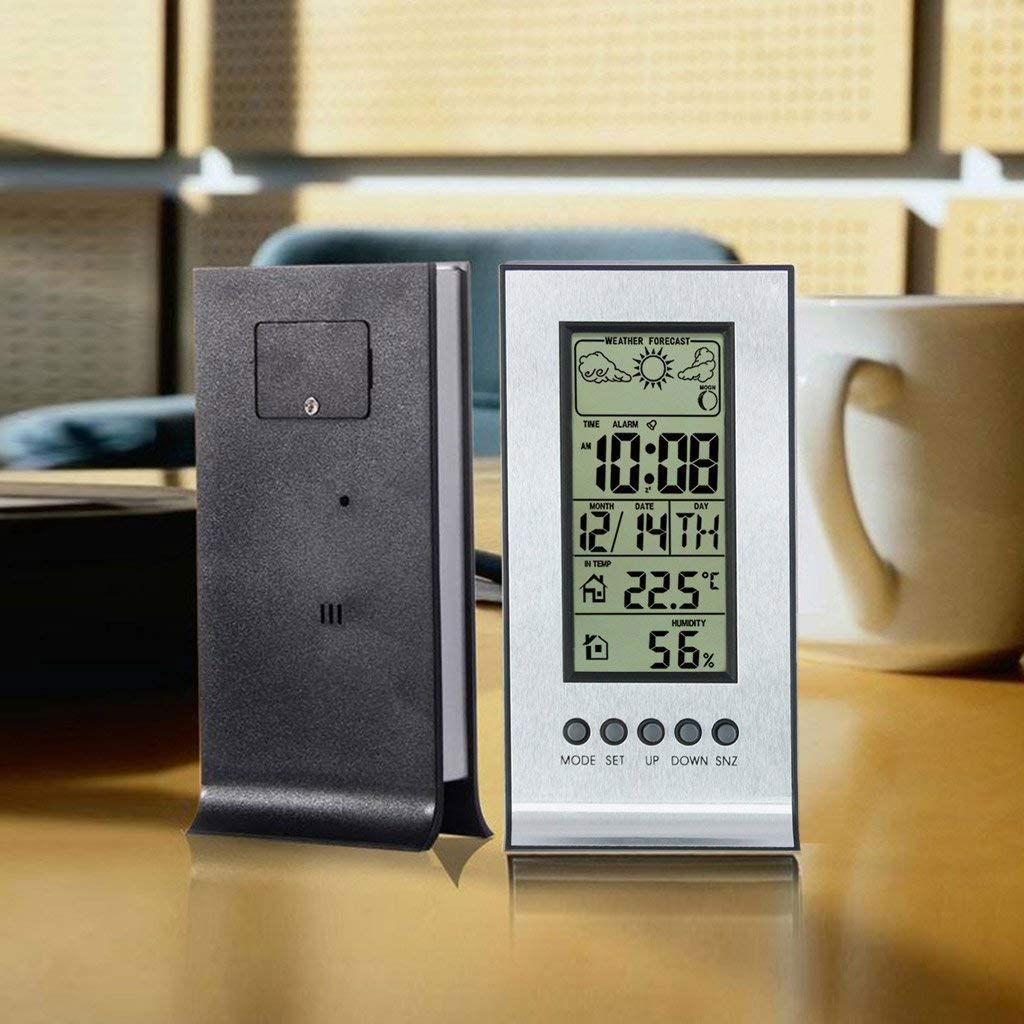Termometr pokojowy - prognoza pogody zegar higrometr temperatury elektroniczny termometr pokojowy