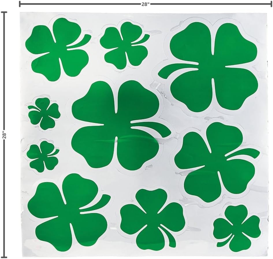 Shamrock Floor Decal for St. Patrick's Day - Each Roll has 8 Stickers - Party Decor