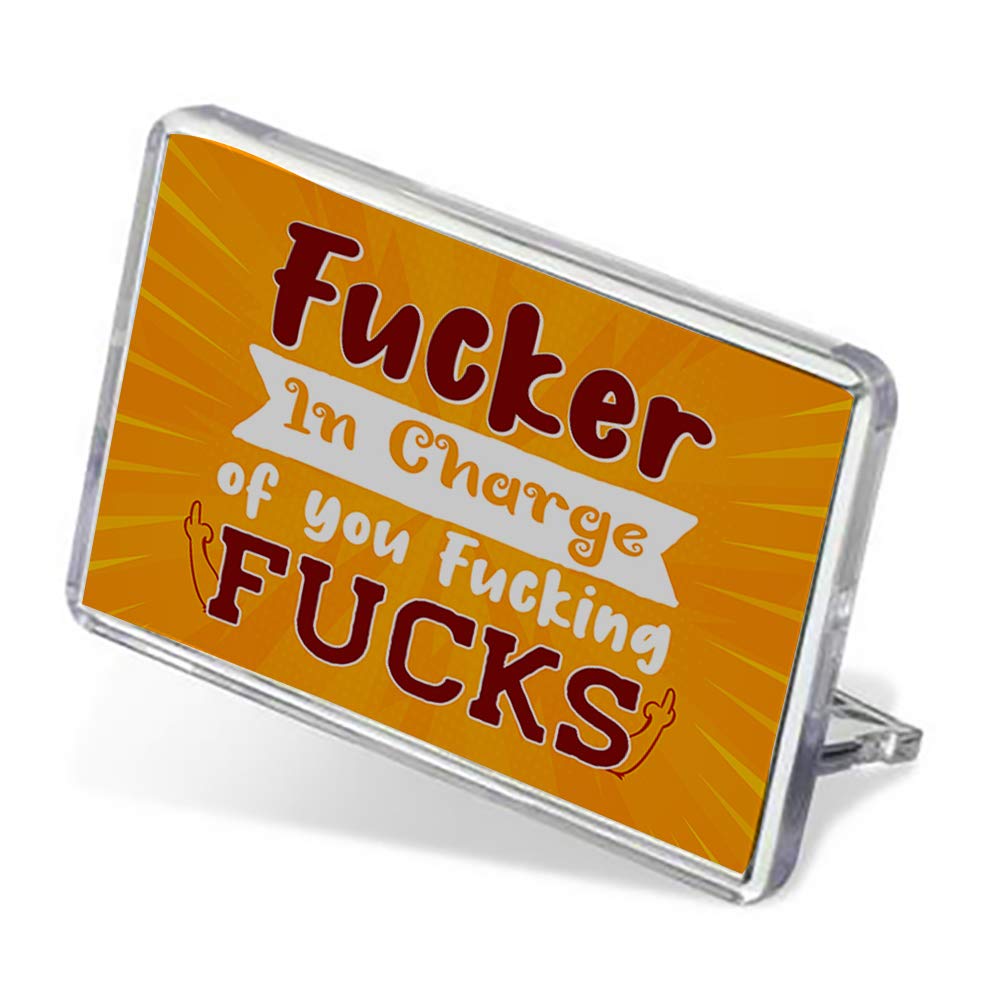 Wevow Fuc*Er In Charge Of You Fuc*Ing Fu*Ks Cool Unique Bad Rude Saying Humorous Fun Thank You Gift Sentimental Keepsake Birthday Gift Fridge Magnet.