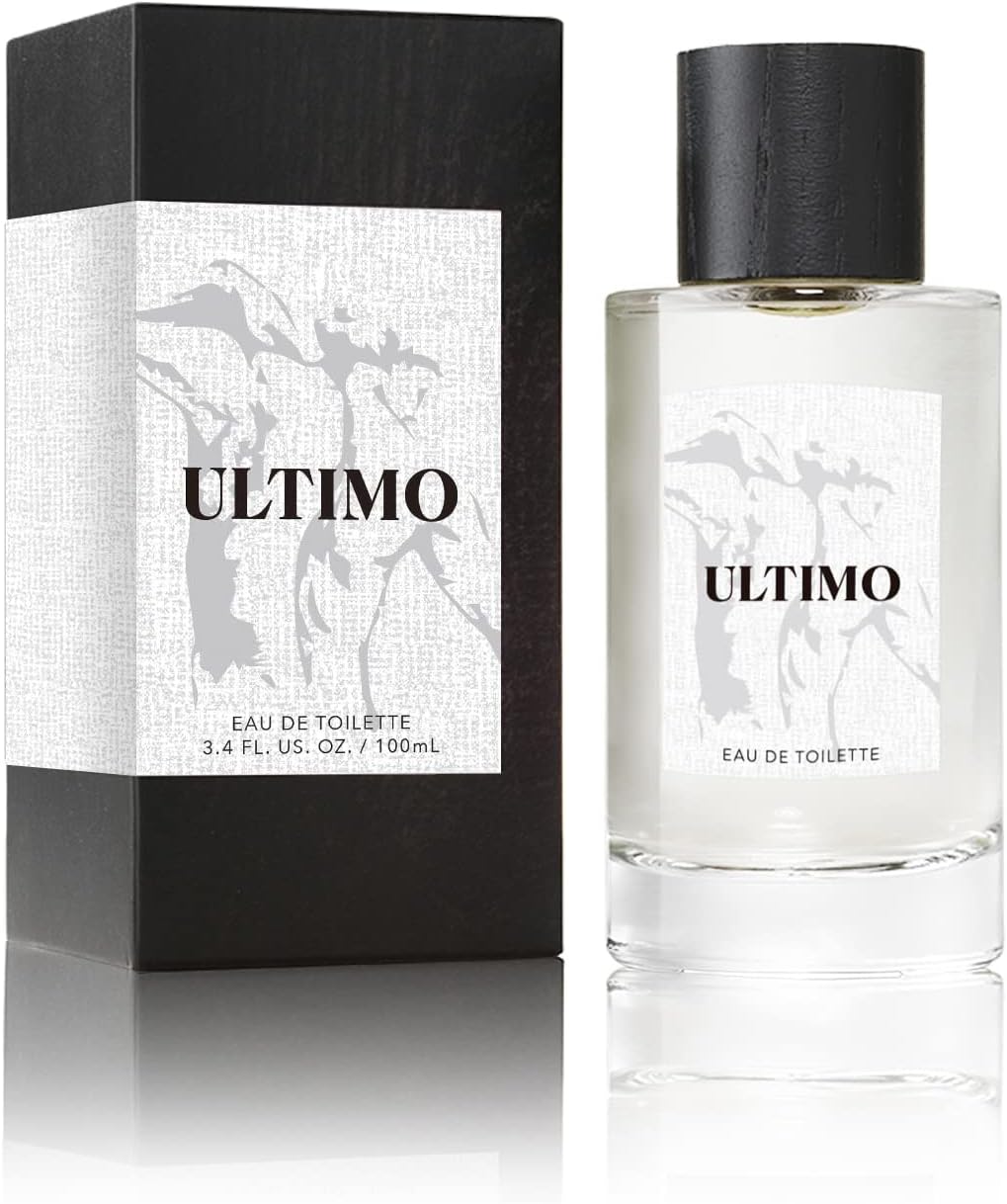Ultimo Eau de Toilette for Men - Spicy and Masculine Cologne Natural and Authentic Fragrance Spray - 3.4 oz 100 ml