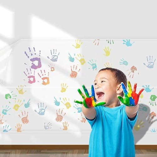 Miniatura 4 de FAMILOVE Protector de pared transparente, autoadhesivo, protector de pared contra salpicaduras de cocina, forro de estante, pizarra blanca, papel