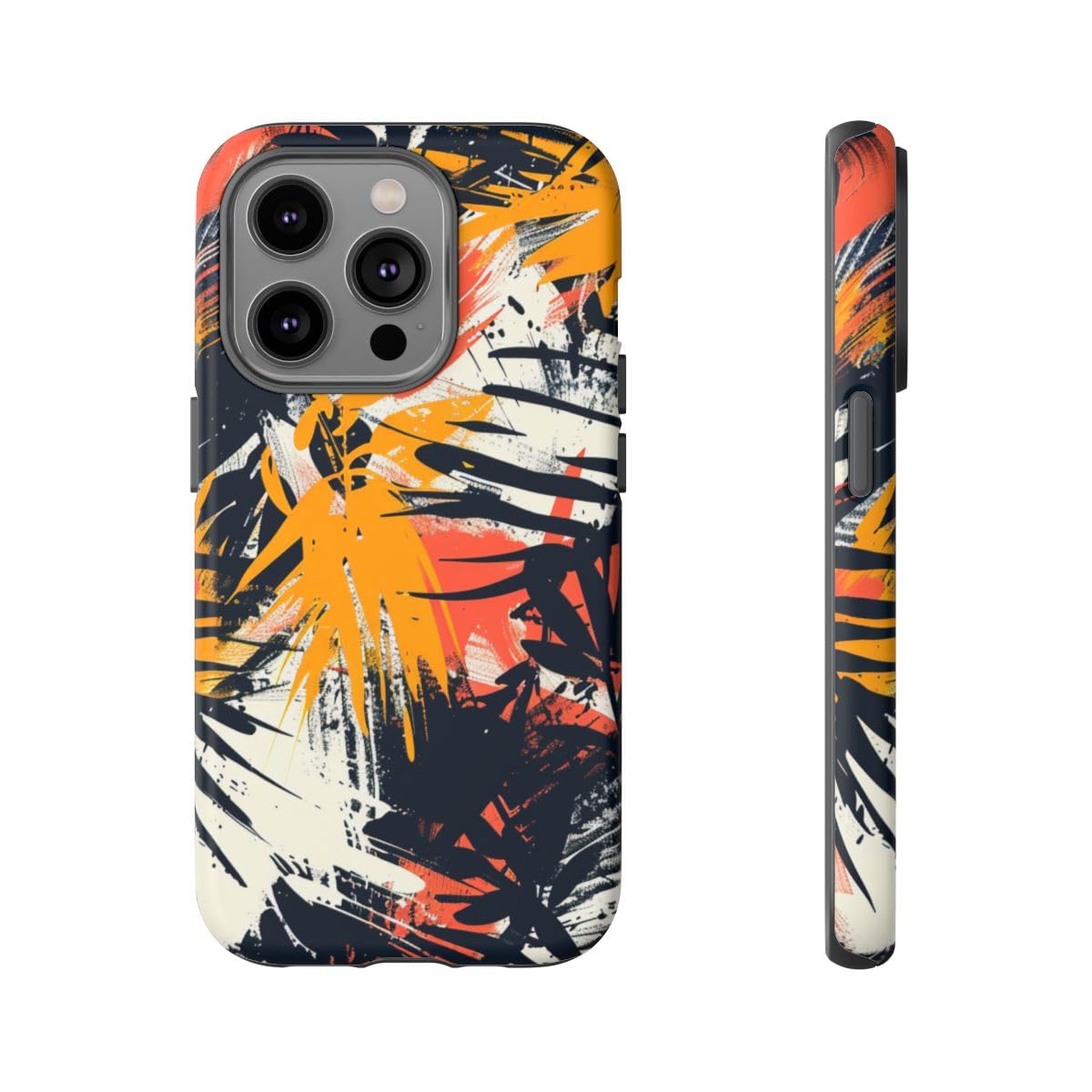 Coque mate iPhone 14 Pro orange anti trace de doigt - 5